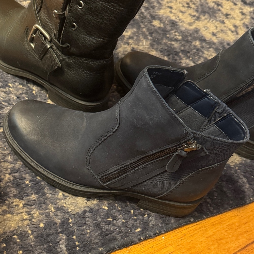 Earth Black Ankle Booties Dark Navy blue - Picture 6 of 6